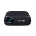 BlitzWolf Rzutnik / Projektor LED BlitzWolf BW-V4 1080p, Wi-Fi + Bluetooth (czarny)