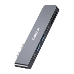 Choetech Stacja dokująca Choetech HUB-M14 do Macbook Pro, 7-in-2 USB-C, Thunderbolt 3 (srebrna)